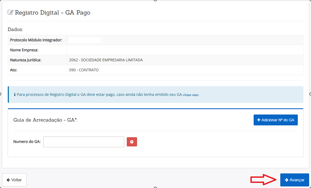 Registro Digital - GA Pago